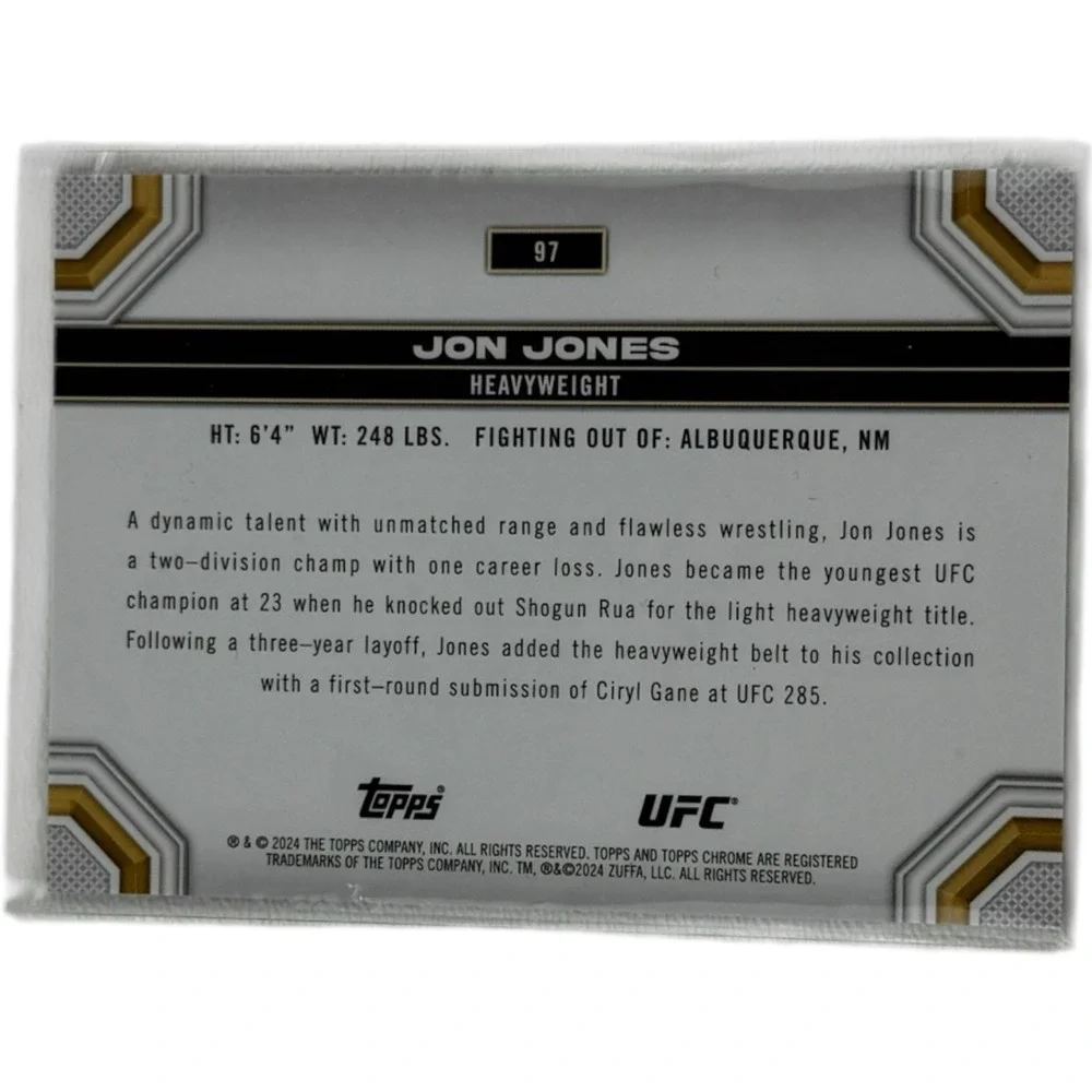 Jon‎ Jones Refractor 2024 Topps Chrome UFC #97